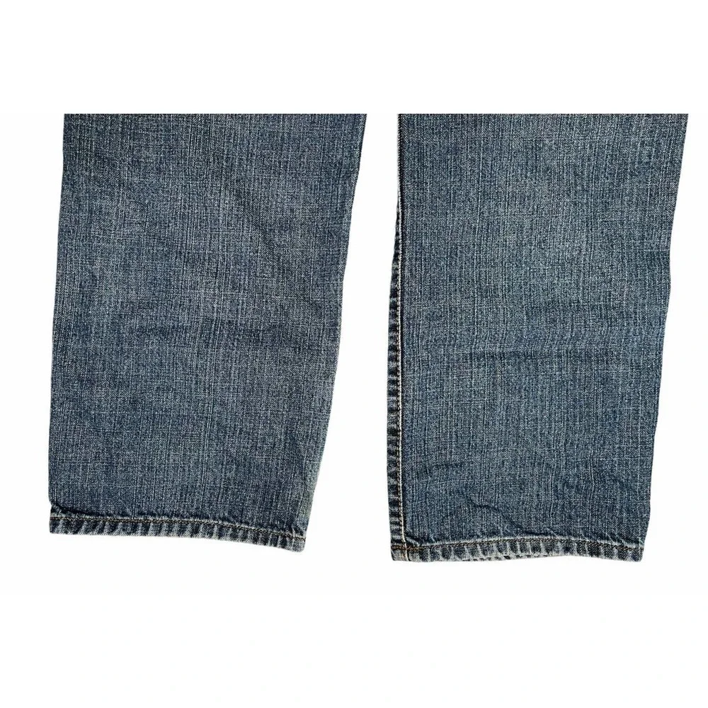 Mens Chaps Denim Straight Fit 100% Cotton Blue Jeans Size 38x32